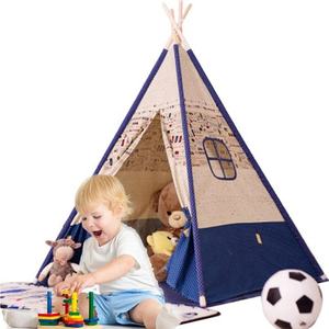 Tentes jouets <span class=keywords><strong>tipi</strong></span> Camping tente extérieure <span class=keywords><strong>adulte</strong></span> <span class=keywords><strong>tipi</strong></span> Canop <span class=keywords><strong>intérieur</strong></span> blanc bleu jouer enfants <span class=keywords><strong>tipi</strong></span> tente - Product Image 3