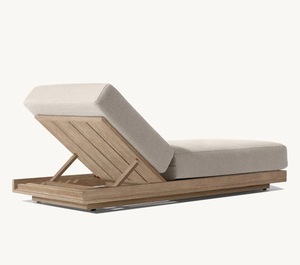Moderne, élégant et confortable, chaises longues en bois massif, piscine <span class=keywords><strong>de</strong></span> <span class=keywords><strong>jardin</strong></span>, loisirs, mobilier d'extérieur en <span class=keywords><strong>teck</strong></span> - Product Image 5