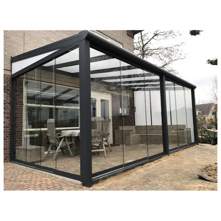 All Season Conservatory Aluminum Wintergarten with glass sliding wall