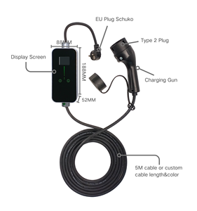 32A เครื่องชาร์จ EV แบบพกพา3.5kW ชนิด2 AC1628เฟสเดียว (E2) - Product Image 4