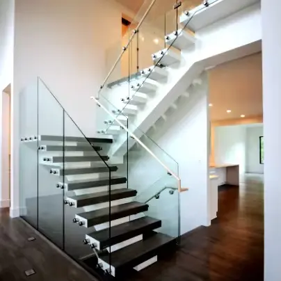 VIKO 2024 Prefabricated Indoor Mono Stringer Straight Staircase Modern Design