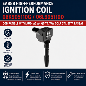 คอยล์จุดระเบิด MANER รุ่น OE 06K905110G 06L905110D ใช้ได้กับรถยนต์ Audi A1 A3 A4 A5 A6 Q5 TT Seat Leon Skoda Octavia VW EOS Golf VI VII 1.8 2.0TFS - Product Image 4
