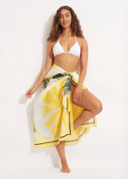 Paréo/Sarong de plage en voile de coton/soie/chiffon transparent à design personnalisé
