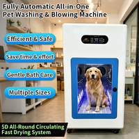 Machine à laver et à sécher pour animaux domestiques (chiens, chats, moutons) en acier inoxydable 110-240V, utilisation en salle de bain ZCD8803M