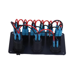 Panneau de commande marin tout-terrain 6 voies avec voltmètre numérique et <span class=keywords><strong>chargeur</strong></span> USB universel pour yacht, jeep, camping-car et VTT - Product Image 6