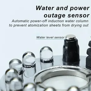 Mini Led Mist Maker Fogger Halloween niebla acuario interior para calabaza luz estanque Kit fiesta fuente con luces LED máquina de agua - Product Image 6