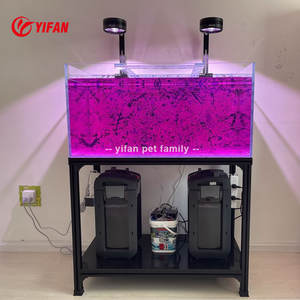 Réservoir de 1000 gallons <span class=keywords><strong>aquarium</strong></span> professionnel en verre personnalisable noir argent cadre acrylique aquariums et accessoires - Product Image 4