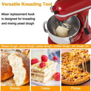 Gancho para Masa de 6 Cuartos para Batidoras KitchenAid, Accesorio de Gancho para Masa en Espiral de Acero Inoxidable - Product Image 3