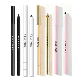 Crayon Eyeliner <span class=keywords><strong>Gel</strong></span> Mat Blanc Longue Durée avec Logo Personnalisé, Crayon Noir avec Taille-Crayon, Eyeliner Marque Privée - Product Image 4