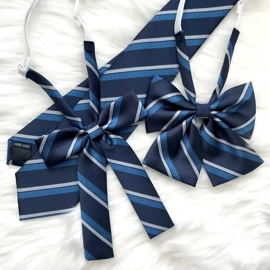 High quality polyester silk bowties collar cable tie Pure color bow tie for wome