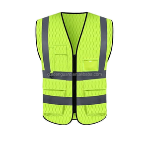 CGLX Gilets <span class=keywords><strong>de</strong></span> sécurité personnalisés Vert rose Vêtements <span class=keywords><strong>de</strong></span> <span class=keywords><strong>nuit</strong></span> réfléchissants Gilet <span class=keywords><strong>de</strong></span> sécurité rouge pour hommes avec poches-Gilet <span class=keywords><strong>de</strong></span> <span class=keywords><strong>travail</strong></span> vert réfléchissant - Product Image 3