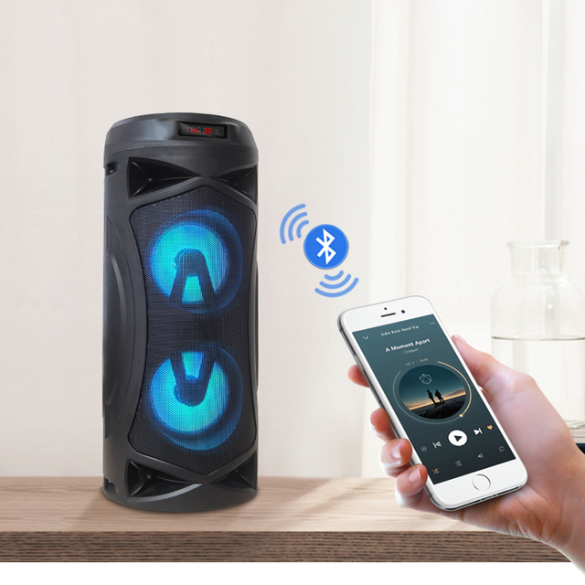 Hot Selling Bluetooths Speaker LED Colorful Light Wireless Outdoor System Hi Fi Audio Smart Profession Speakers