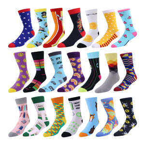 Tốt Nhất Bán Thời Trang Mô Hình Người Đàn Ông Đầy Màu Sắc Ăn Mặc Crew Socks Sox, Tùy Chỉnh Thiết Kế Logo Người Đàn Ông Bông Người Đàn Ông Vớ - Product Image 3