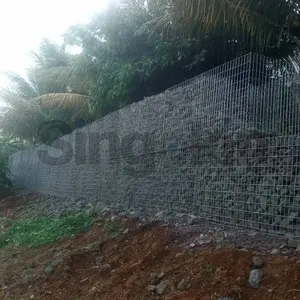 100x50x30cm Galvanized Steel Welded Stone Cage Gabion Basket For Fence Wall /rock Barrier