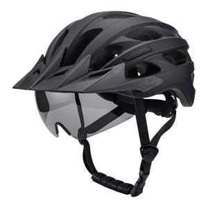 <span class=keywords><strong>Casco</strong></span> de <span class=keywords><strong>Ciclismo</strong></span> con Visera Magnética y Lámpara Integrada para Bicicleta de Carretera, Moldeado Integrado - Product Image 1