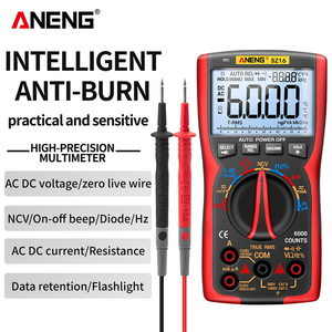 Multímetro profesional True RMS ANENG SZ16, medidor de continuidad inteligente con herramientas de prueba de Sensor inteligente automático - Product Image 5