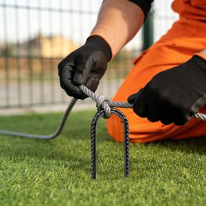 Estacas de Acero en Forma de U Gaildon de 8 Pulgadas, Paquete de 10, Anclaje de Suelo de Acero de Aleación Negra de Alta Resistencia para Tiendas de Campaña, Cercas, Trampolines y Patios - Product Image 6