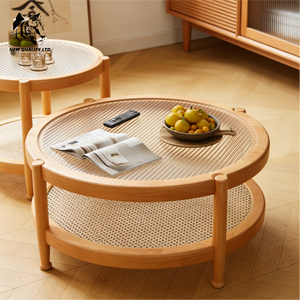 Fábrica de muebles, mesa de centro ecológica de diseño nuevo, la más barata, personalizable, gran stock, muebles de sala de estar, mesa de centro de madera y vidrio - Product Image 5