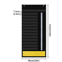 Nuevo Planificador Diario de Bolsillo en Papel (18x51 Pulgadas) para Horarios Escolares con Indicadores de Flechas