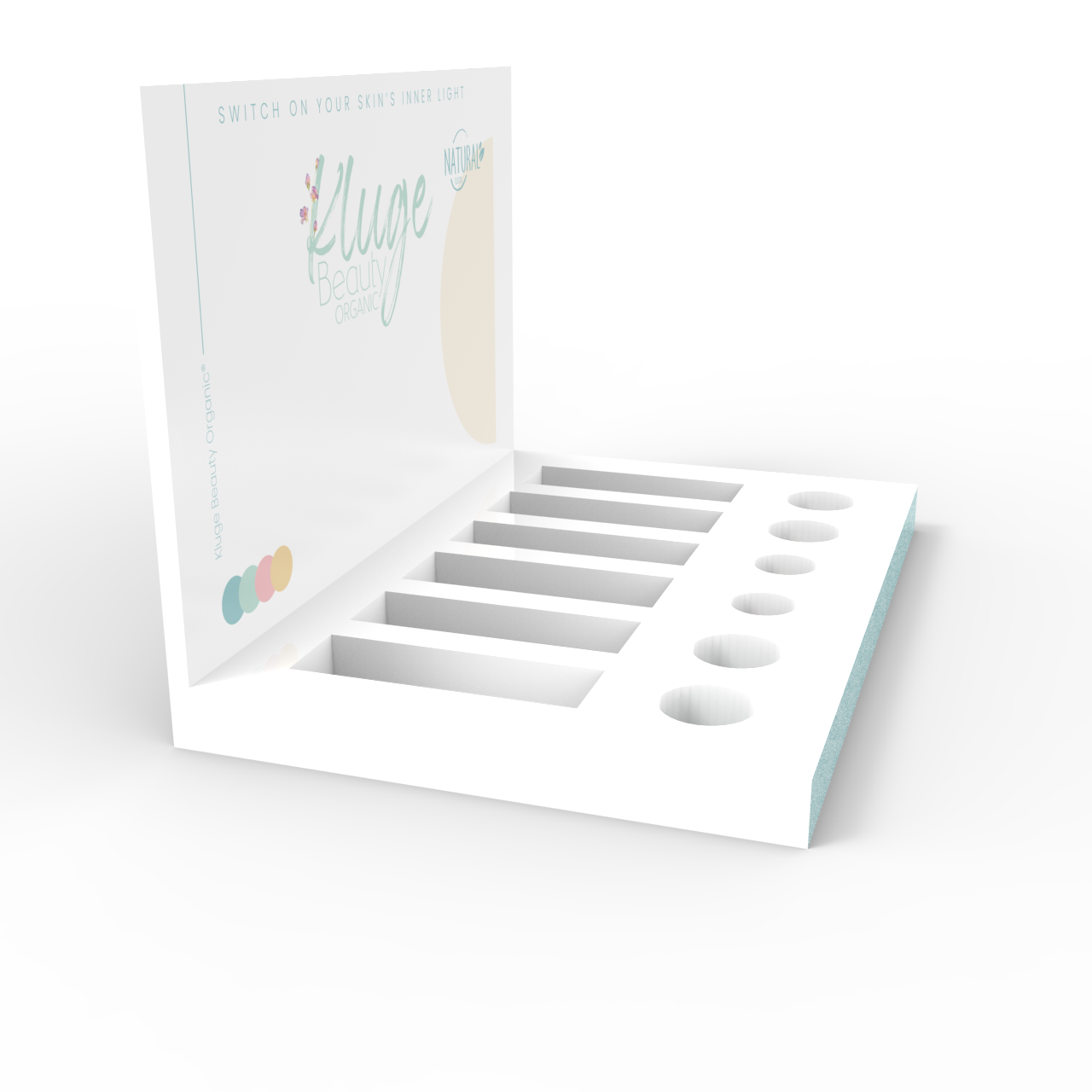 Apache Customizable Modern Light Duty PVC Display Rack Glossy Lamination Single-Sided Design for Skincare Cosmetics Countertops — view 5