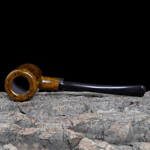 Muxiang Wood Tobacco Pipe Straight Type Solid Briarwood Filtered Men's Smoking Pipe Retro Style Gift - Product Image 4