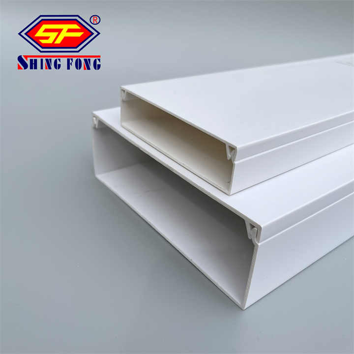 Plastic Raceways Sizes Wall Mounted Plastic Duct Cable Trunking 50x25mm Pvc Raceway Goulott ...