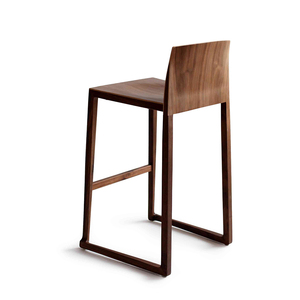 Luxury Modern Design Oak Solid Wooden <strong>Bar</strong> <strong>Stool</strong> High Dinning Chair with <strong>Replacement</strong> <strong>Seats</strong> for Restaurants - Product Image 4