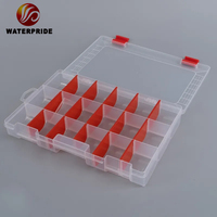 Boîte à pêche à la mouche en plastique rigide imperméable personnalisée pour une utilisation en lac, en rivière et en ruisseau, capacité inférieure à 20L
