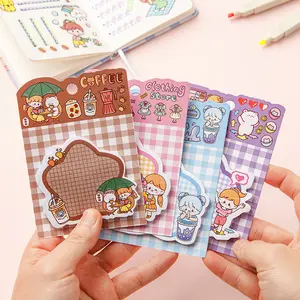 Stationery Office Sticky Notes Custom Printed Memo Pads Lovely Portable Daily Planner Record Memo Pads