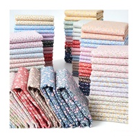 Kain Poplin Katun Murni Tenun 60S Bermotif Bunga Rumput Ramah Lingkungan untuk Dalaman Gaun Wanita