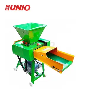 Mini agriculture electric grass mushroom hay cutter used hay chopper crusher grinding combined hand chaff cutter