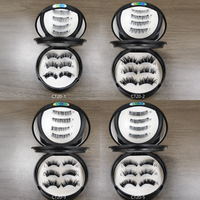 Boîte d'emballage personnalisée pour cils magnétiques, cils magnétiques effet œil de chat avec applicateur, kit de cils magnétiques naturels, doux et légers