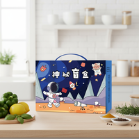 Boîte Cadeau Mystère en Gros, Carton Porte-Bonheur Pliant en Papier, Boîte Vide pour Papeterie, Fruits, Fleurs et Vin