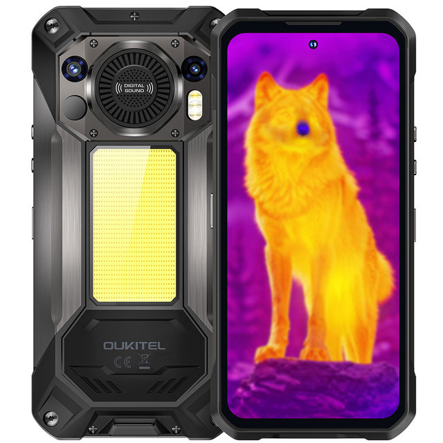 Rugged 5G LTE IP68 Smartphone MTK Dimensity 7025 Thermal Imaging 6.8" FHD+ 120Hz LCD Display 20000mAh Big Battery 108MP Camera