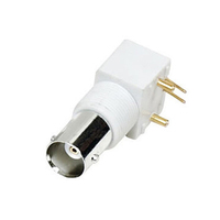 Connecteur BNC en plastique à angle droit, conducteur en cuivre, transmission de signal RF sur circuit imprimé, modèle YRL-101, marque Luckyconnectors, connecteur femelle