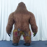 Costume de Mascotte Gonflable Singe Gorille CE Ape King Kong Personnalisé Anime Cosplay Thème Déguisement Carnaval Adultes Unisexe
