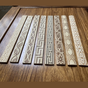 Moldura Decorativa de Madera de Haya Natural, Diseño de Prensado en Caliente, Moldura en Relieve, para Gabinetes de Cocina, Exteriores de Villas y Hoteles - Product Image 4
