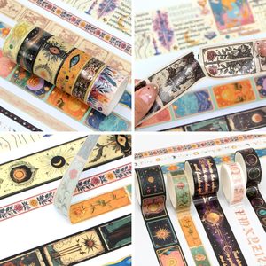 23 rouleaux de ruban washi décoratif vintage, largeurs assorties, pour journalisation, scrapbooking, bullet journal, fabrication de cartes et loisirs créatifs - Product Image 3