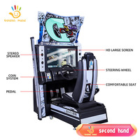 Machine de jeu de conduite de simulateur de course de jeu vidéo d'arcade d'amusement d'intérieur d'occasion