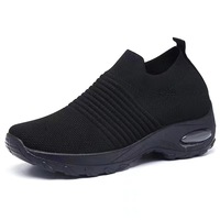 Chaussures d'automne pour femmes, chaussures de sport, chaussures de randonnée pour femmes, chaussures décontractées à semelle compensée, chaussures à plateforme