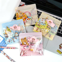 Sacs refermables à fermeture éclair personnalisés, sacs d'emballage alimentaire mignons de petite taille en PET+CPP pour biscuits, collations et accessoires