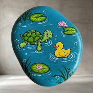 Pietre Naturali Ecologiche per Dipingere, Progetto DIY per Bambini, Ciottoli Lisci e Piatti per Decorazioni - Product Image 1