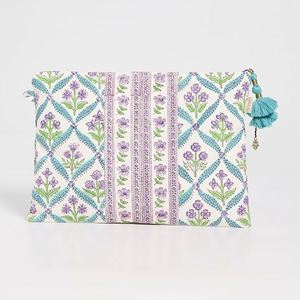 Custom Floral Printed <b>Large</b> Capacity Canvas Cosmetic <b>Bag</b> Girls Eco-Friendly Portable Foldable Makeup Organizer Tassel Reusable - Product Image 1