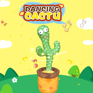 激安商品 可愛いぬいぐるみ植木鉢 ツイストダンスサボテン人形 話す歌う音楽ダンスするサボテンぬいぐるみ - Product Image 3