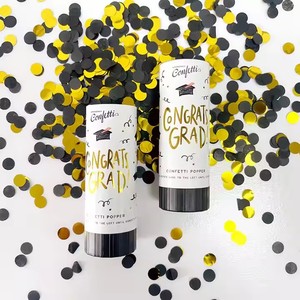 Handheld Metallic Gold Confetti Party Popper Canhões Festivais Festivais para Graduação Temporada Celebração & Spray - Product Image 1