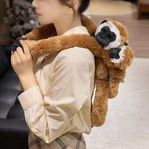 Set Personalizzato di Peluche Realistici di Scimmia, Gorilla e Bradipo, Madre e Cucciolo con Braccia Lunghe, Giocattoli Morbidi Personalizzati - Product Image 3