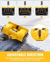Pelle à neige sans fil 20V de qualité professionnelle, portable, en plastique, sans balais, avec poignée, alimentée par batterie, pour le déneigement en gros