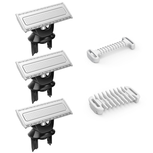 Lames de rechange pour <span class=keywords><strong>OneBlade</strong></span>, 3 lames avec protecteur de peau intime <span class=keywords><strong>et</strong></span> peigne de <span class=keywords><strong>corps</strong></span> de 3mm 3 + 2pcs - Product Image 1