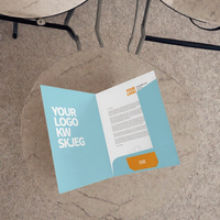 Dossier de présentation de documents de bureau personnalisé imprimé mat, pochette de classement en papier noir avec logo et vernis sélectif UV - 001 Personnalisez votre marque