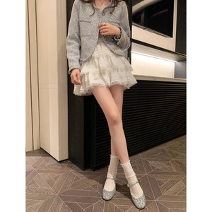 ซับในหนังแกะใหม่หรูหรา <span class=keywords><strong>Miu</strong></span> หัวเลื่อมคอมมิวส้นตึกหัว<span class=keywords><strong>รองเท้า</strong></span>บูท Mary Jane ปั๊มยางแข็งด้านนอกของผู้หญิงตอนเย็น - Product Image 4